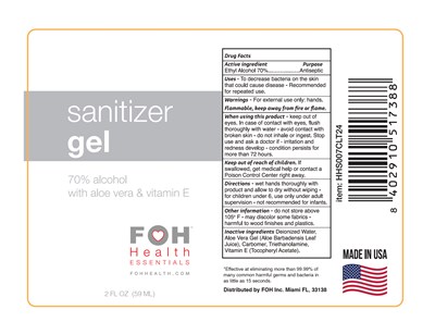 Foh Sanitizer Gel 59ml (Foh Hand Sanitizer 59ml)